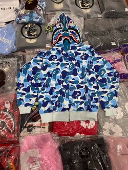 Blue Camo Bape full zip up Size Small