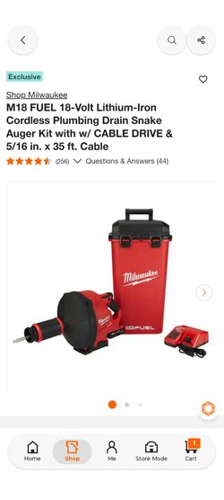 Milwaukee drain Auger