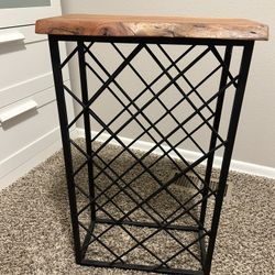 Wine Rack Side Table