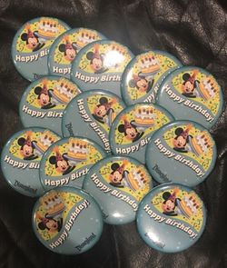 Mickey Mouse Birthday Pins