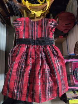 Bonnie Jean Red Plaid Holiday Dress