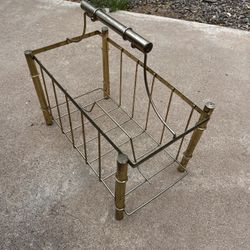 MCM Brass Magazine Rack