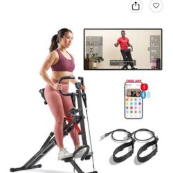Sunny Health & Fitness
-  Row-N-Ride® PRO Smart Squat Assist Trainer - Black