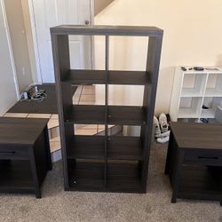 Matching Dresser/shelf And End Tables 