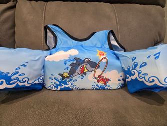 New life vest for toddlers-shark. 2-5 y/o
