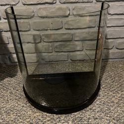 Tetra 10 Gallon Half Moon Fish Tank With Extras 