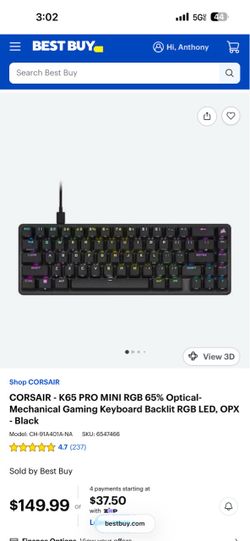 Corsair K65 Pro Mini