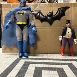 Vintage 1978 Mego Batman Magnetic With Penguin 