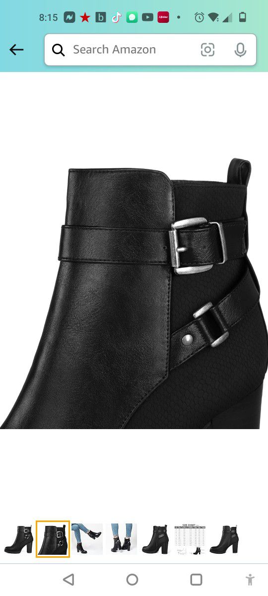 Women Boots Size 11 Color Black