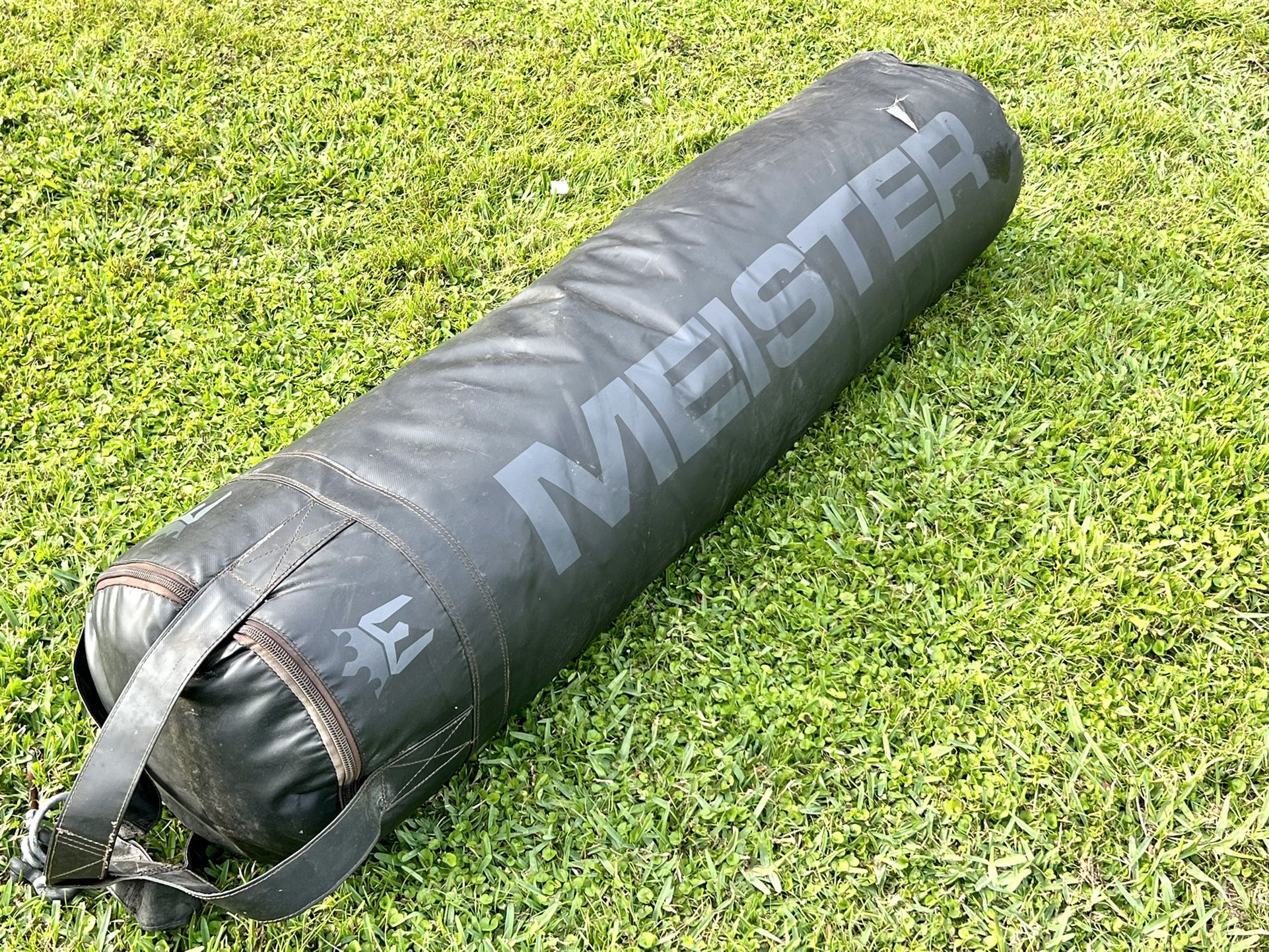 Meister 100lb Filled Heavy Bag for Boxing, MMA & Muay Thai - 60" Professional Kicking & Punching Bag