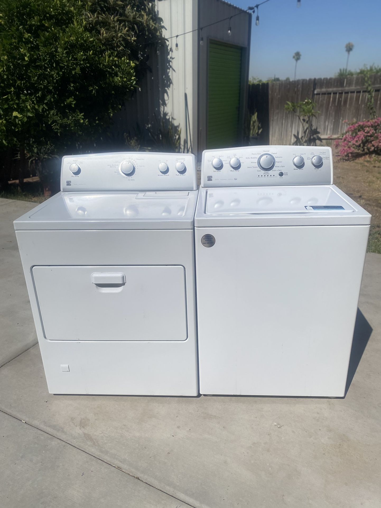 kenmore 500 series washer and dryer gas heavy duty super capacity good condition delivery and installation available connections Included