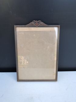 Vintage Metal Picture Frame with Eagle Crest