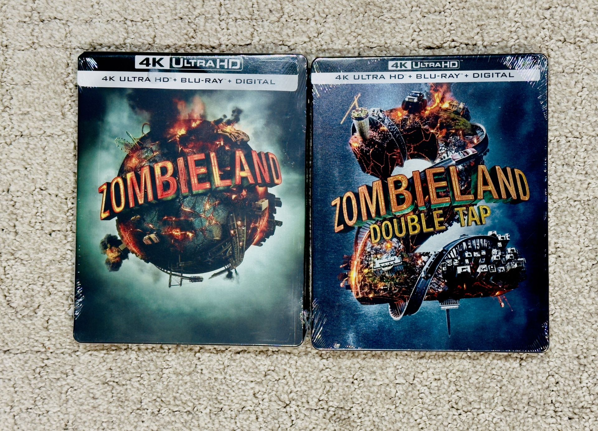 Zombieland & Zombieland Double Tap 4K Steelbook (New)