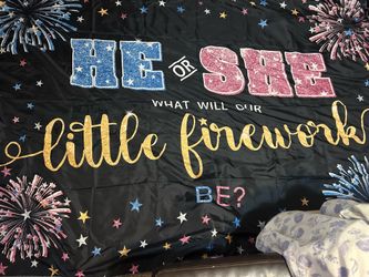 Gender reveal decorations