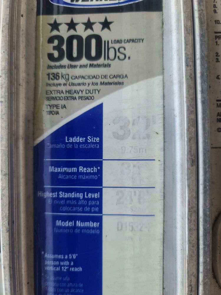Werner 32' Extention Ladder