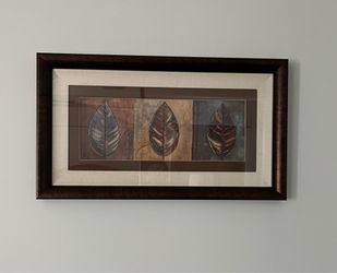 Framed Leaf Print (28 inches x 16 inches)