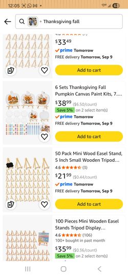 Fall Thanksgiving Crafts 12sets painting art kits