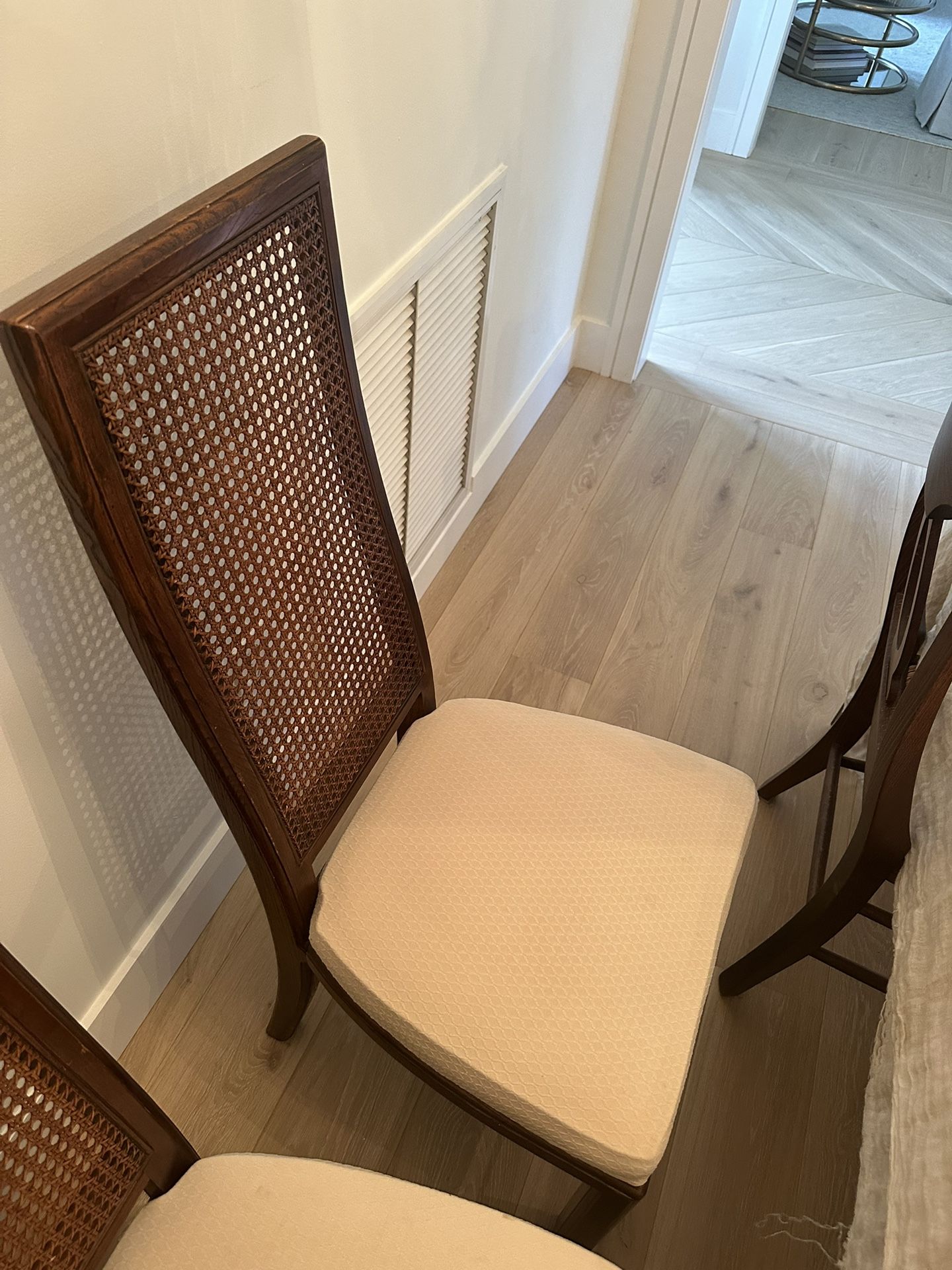 Vintage Henredo  Caned Back Chairs (4)