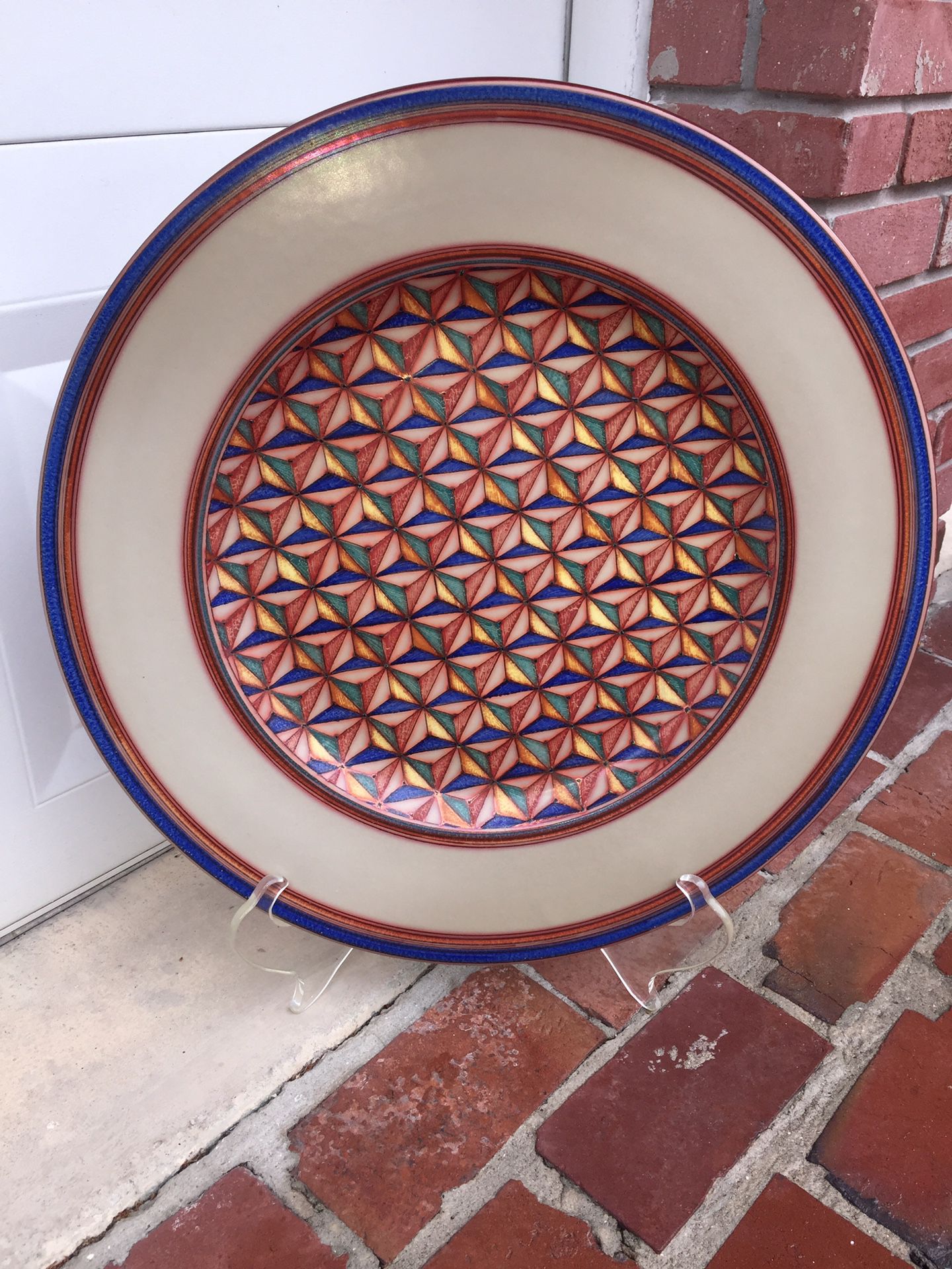 Vignoli original Large 22” Decorative ceramic plate MADE IN ITALY 🇮🇹