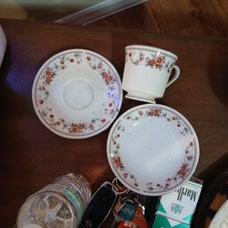 Sheffield China1 Saucer,1 Cup ,1 Bowl