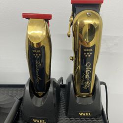 Gold Wahl Clipper And Trimmer Set