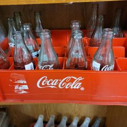 Coca Cola Crate + Bottles