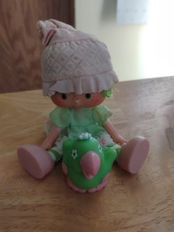 Lime Chiffon Doll And Parfait Parrot Used