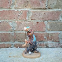 Emmitt Kelly Circus Collection Golfer Clown Figurine 