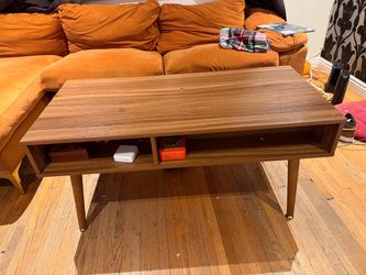 Mid-Century Modern Style Coffee Table with Storage