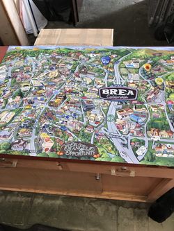 Cartoon map of Brea
