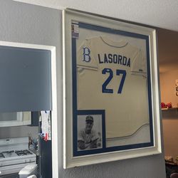 Tommy Lasorda Double Autographed Jersey JSA authenticated for Sale in  Whittier, CA - OfferUp