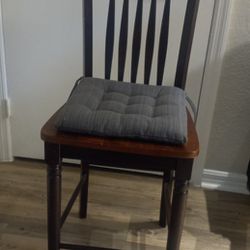 2 Highback Solid Wooden Chairs