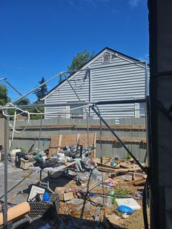Metal  shelters  3 frames 12ft  x20ft