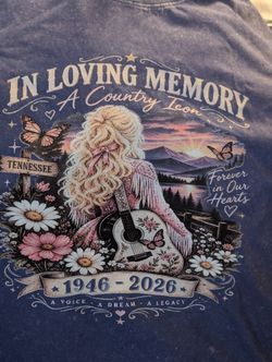 DOLLY PARTON T_ SHIRT XL NEW NON SMOKING HOME