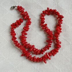 Red Coral Choker Necklace