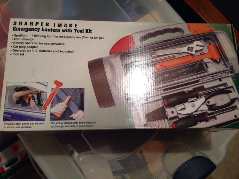 Sharper image emergency lantern w tool kit NEW