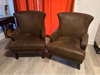 Suede Accent Chairs