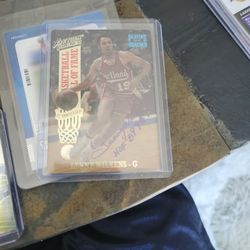 Lenny Wilkins Signed Incription Hof 89 98 10