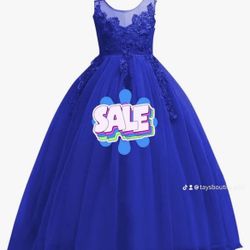 Girls Sleeveless Lace Dress