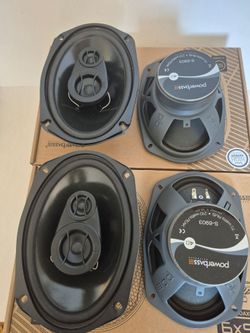 POWERBASS 2 PAIRS 6×9 3 WAY 210 WATTS HIGH POWER CAR SPEAKER