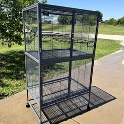 Critter Nation Cage Double Unit For Rodents With Carrier