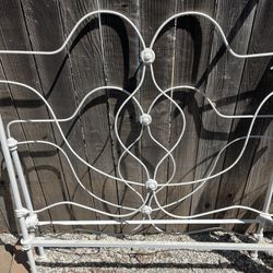 Steel And Cast Iron Bed Frame