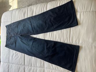 Wide leg stretchy jeans