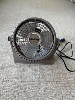 Air King 9525B,  11-Inch 2- Speed High Performance Pivot Fan, gray
