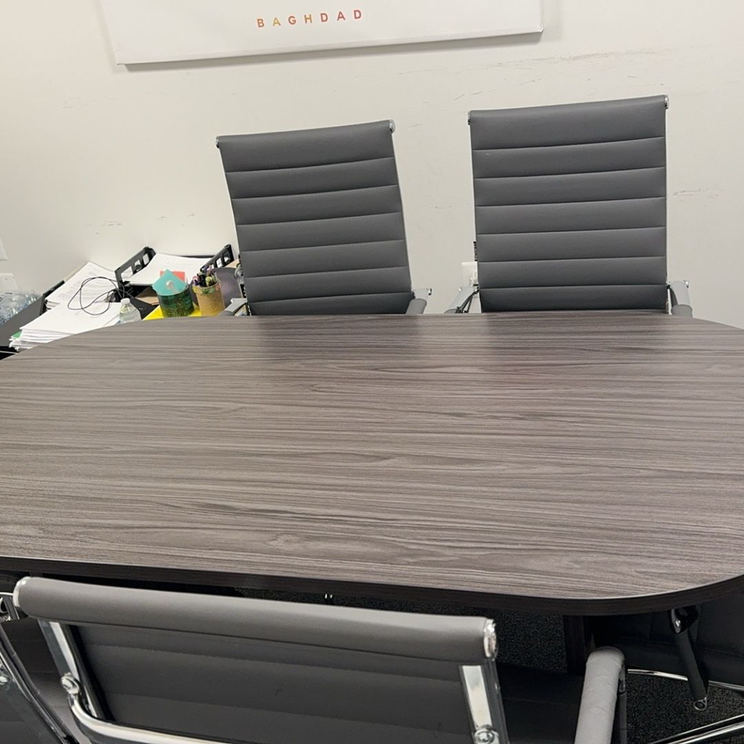 Office Table With Six Chairs 