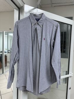 Polo Ralph Lauren Seersucker Men’s Button Down (L) some defects