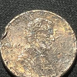 2000 D Penny Coin With Lamination 