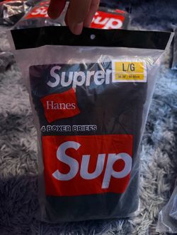 Supreme x Hanes Boxer Briefs 4-Pack Size L