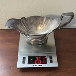 Early Antique Gorham Sterling Silver Gravy Boat 261 Grams