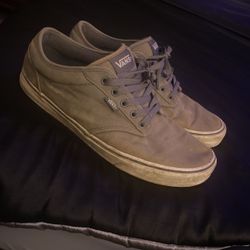 Used Pair If Grey Vans Size 12 Men